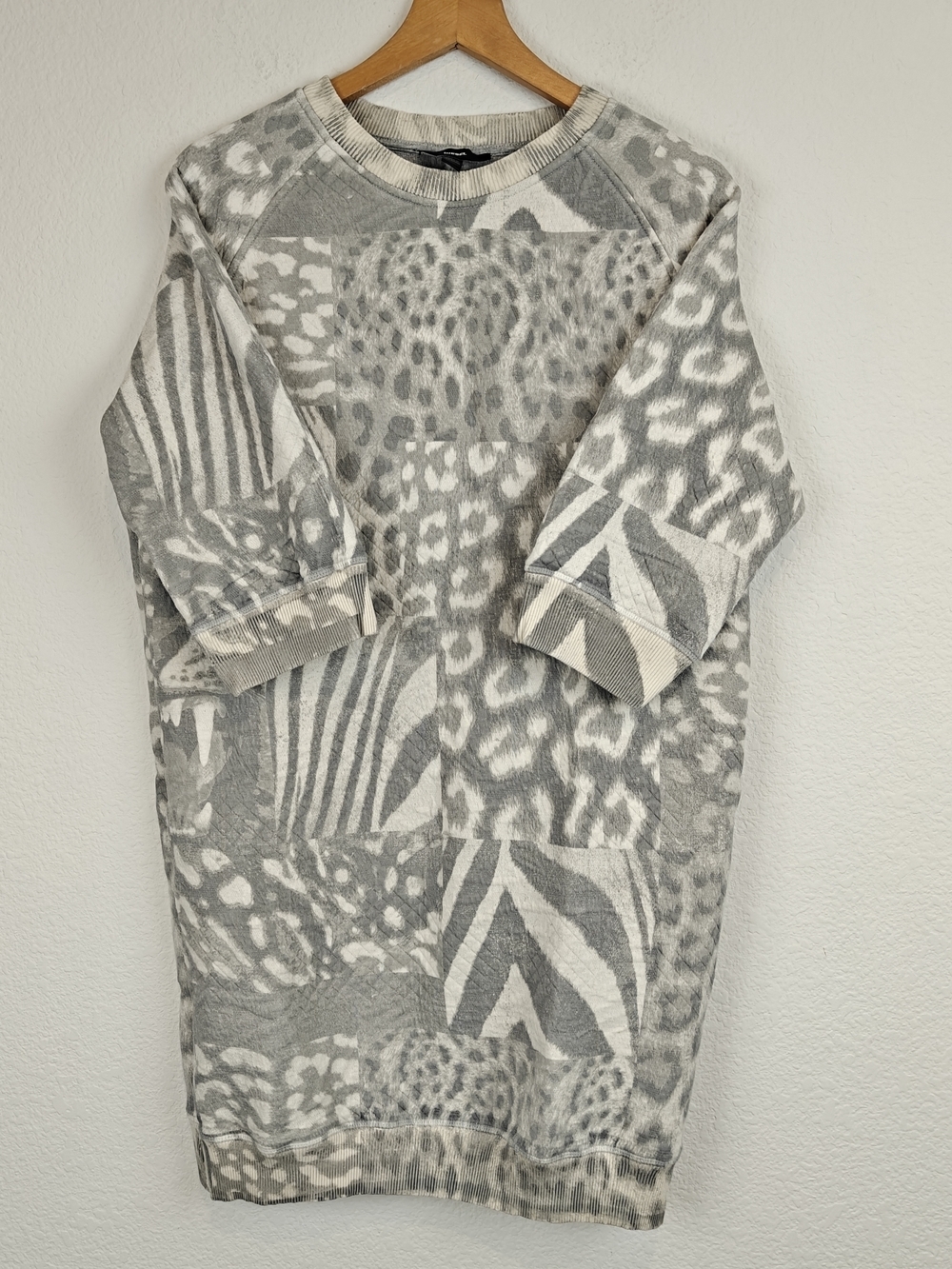Diesel Multi Animal Print Mini Dress | Y2K Statement Bodycon XS